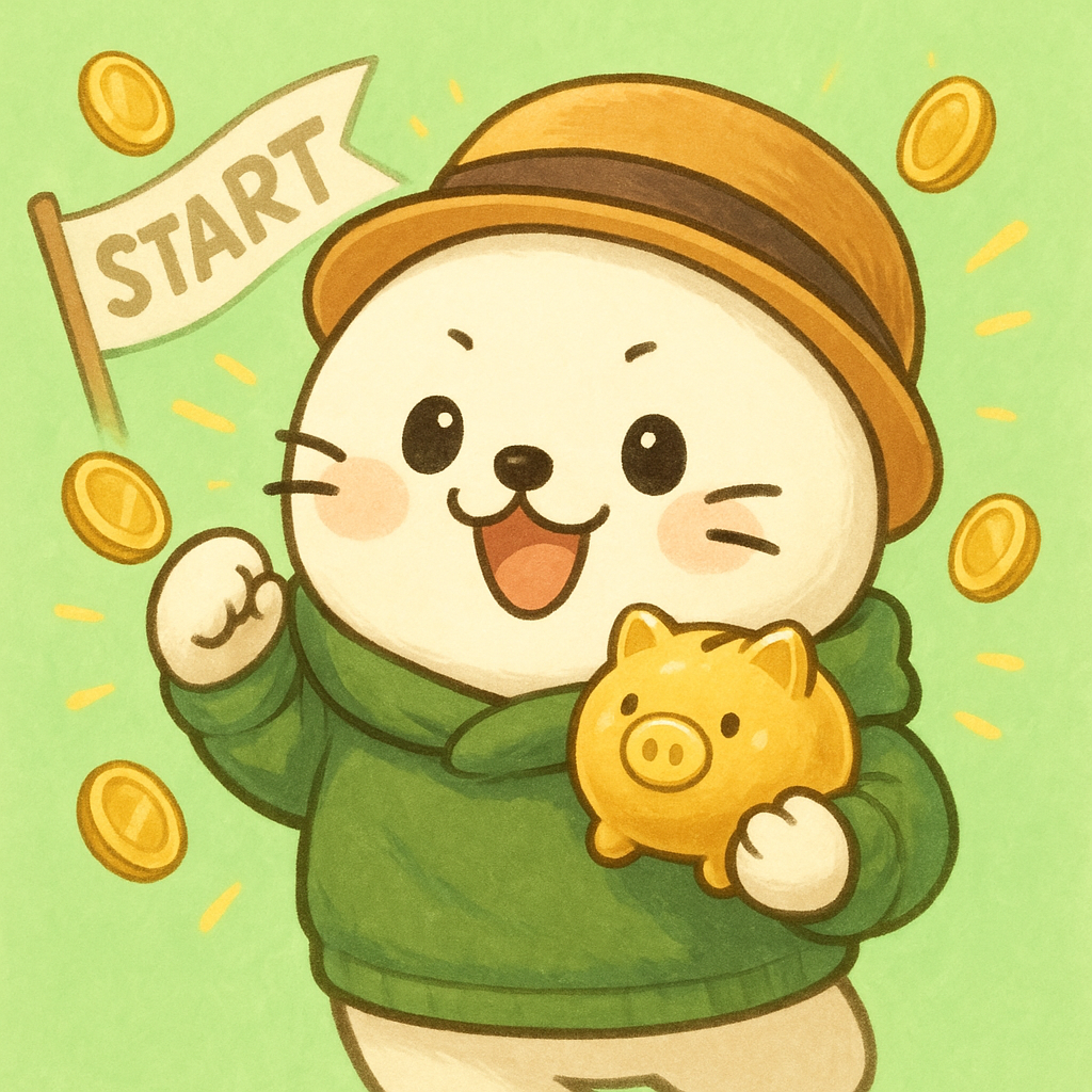 ふくおが投資をスタートするイメージ